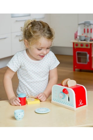 Conjunto torradeira de madeira -  A partir dos 3 anos