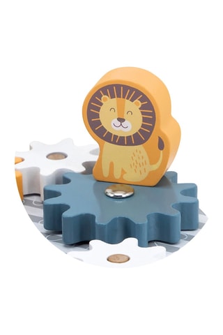 Jeu d'engrenages animaux en bois - Dès 2 ans