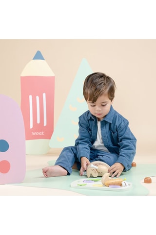 Coffret frango assado em madeira - A partir dos 2 anos