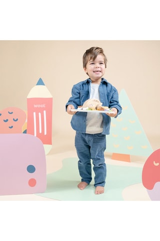 Coffret frango assado em madeira - A partir dos 2 anos