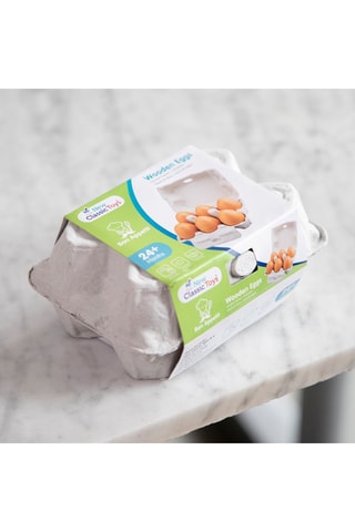 6 ovos em madeira A partir dos 2 anos