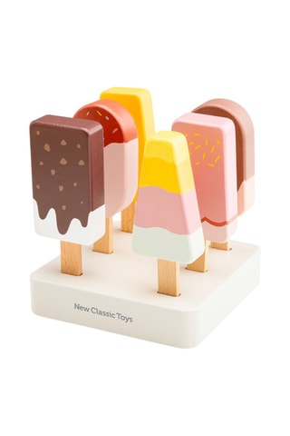 6 chupetas gelados em madeira - A partir dos 24 meses