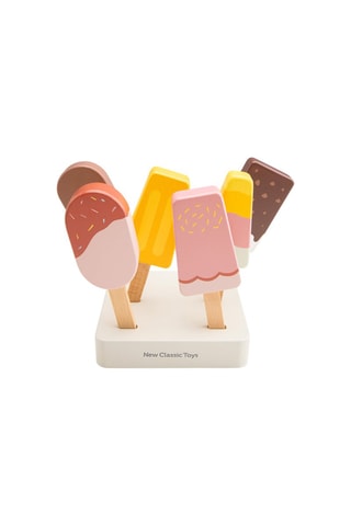 6 chupetas gelados em madeira - A partir dos 24 meses