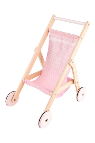 Poussette basse en bois - Dès 3 ans