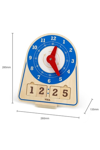 Horloge d'apprentissage en bois - Dès 36 mois