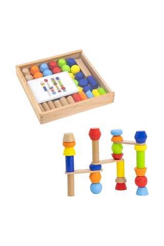 Jeu de construction en tour de blocs