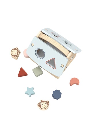 Maison trieur des formes en bois - 8 blocs - Dès 12 mois