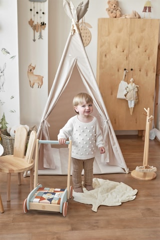 Troutteur et jeu des formes en bois - 27 blocs - Dès 12 mois