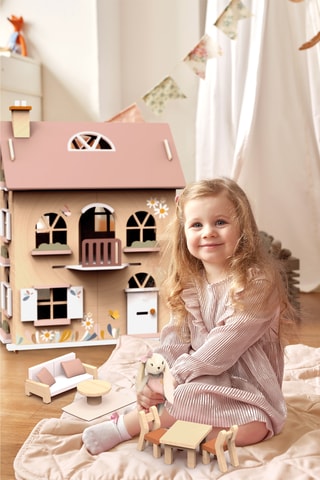 Maison des fleurs en bois et lin - Dès 3 ans