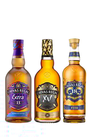 Chivas Regal 13 ans Extra Bourbon Whisky Ecossais 70 cl, Chivas Regal 15 ans 70 cl et Chivas Regal 18 ans Whisky Ecossais 70 cl