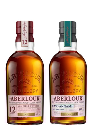 Aberlour Casg Anamh 70 cl et Aberlour 12 ans Non Chilled Filtered 70 cl