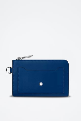 Porte-cartes en cuir - Bleu