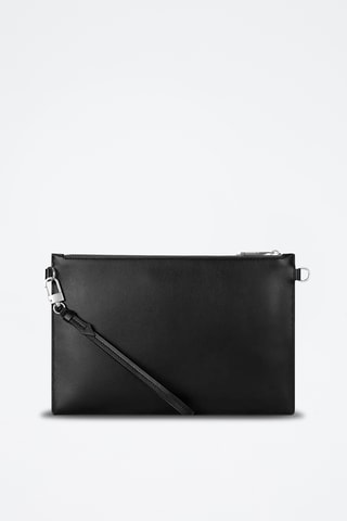 Pochette en cuir - Noir