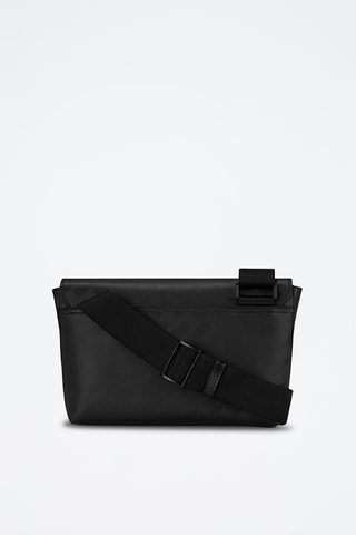 Sac bandoulière en cuir - Noir