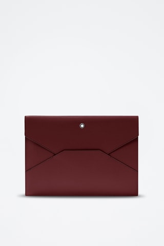 Pochette en cuir - Bordeaux