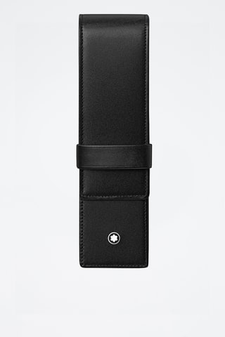 Etui à stylo en cuir - Noir