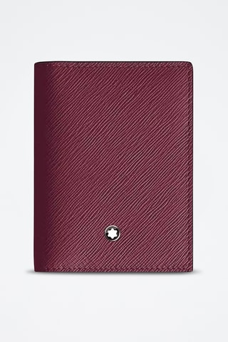 Porte-cartes en cuir - Bordeaux