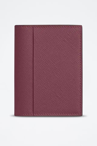 Porte-cartes en cuir - Bordeaux