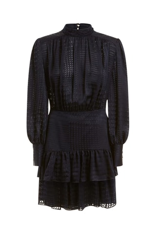 Robe volantée Millie - Bleu marine