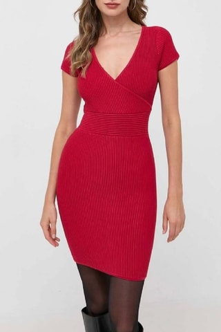 Robe fourreau - Rouge