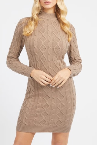 Robe fourreau - Taupe