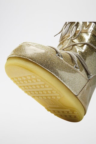 Botas com purpurinas Icon - Dourado e castanho