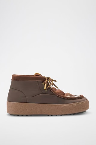 Boots em couro Mtrack mid - Castanho