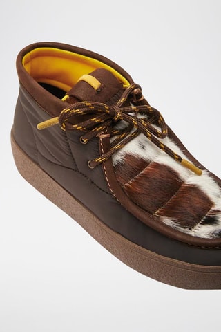 Boots em couro Mtrack mid - Castanho