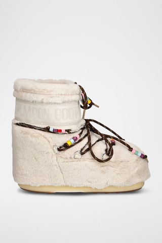 Botins forrados Icon Low - Creme