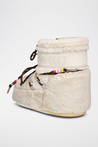 Botins forrados Icon Low - Creme