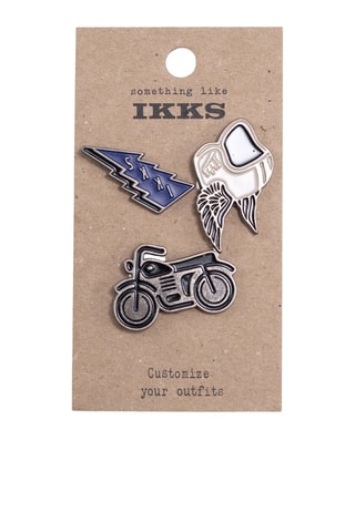 3 pins - Bleu et noir - IKKS