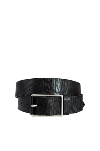 Ceinture en cuir - Noir - IKKS