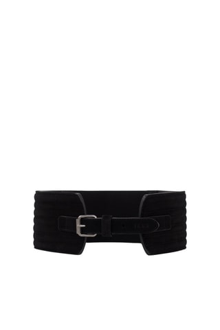 Ceinture en cuir - Noir - IKKS