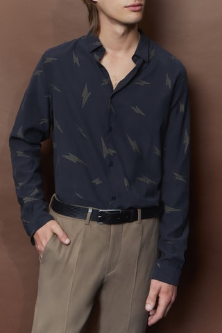 Chemise slim - Noir - IKKS