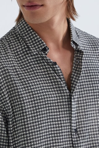 Chemise slim - Noir - IKKS