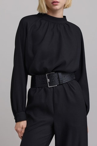 Ceinture en cuir - Noir - IKKS