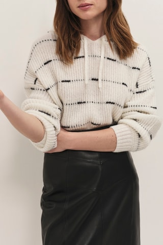 Pull à capuche - Ivoire  - One Step