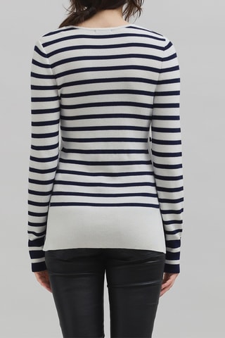 Pull - Blanc et bleu marine - IKKS