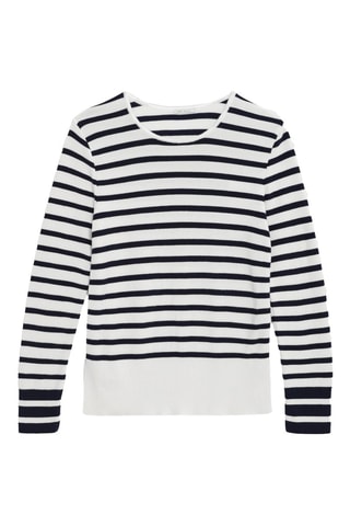 Pull - Blanc et bleu marine - IKKS