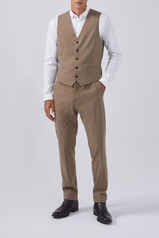 Gilet de costume en laine - Beige - IKKS