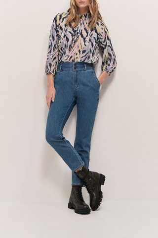 Chino taille haute - Bleu  - One Step