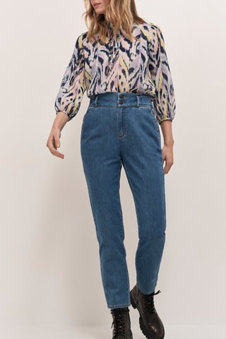 Chino taille haute - Bleu  - One Step