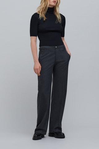 Pantalon flare - Gris anthracite - IKKS