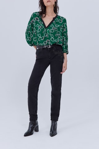 Jean slim taille basse - Noir - IKKS