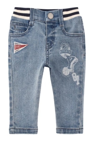 Jean en coton biologique - Bleu - IKKS Junior