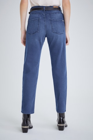 Jean droit 7/8 taille haute - Bleu marine - IKKS