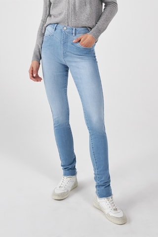Jean slim taille haute - Bleu clair - IKKS