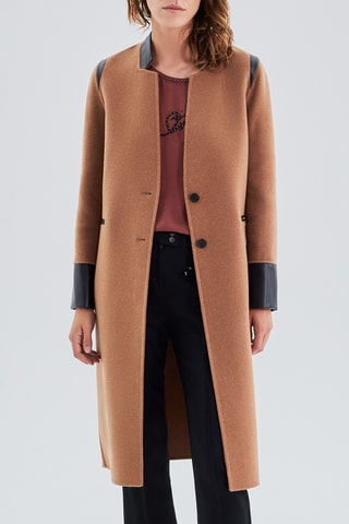 Manteau en laine - Camel - IKKS