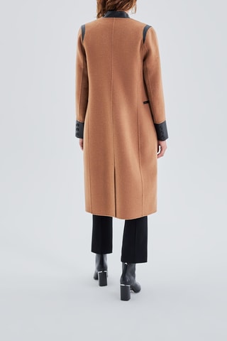 Manteau en laine - Camel - IKKS