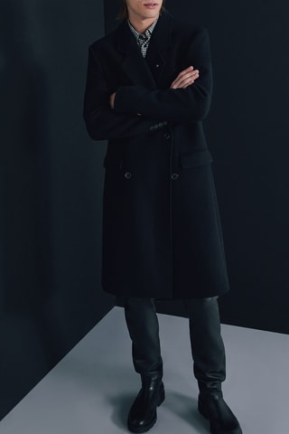 Manteau en laine - Noir - IKKS